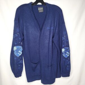 Hot Topic Harry Potter Ravenclaw Oversized Open Cardigan Knit Sweater L